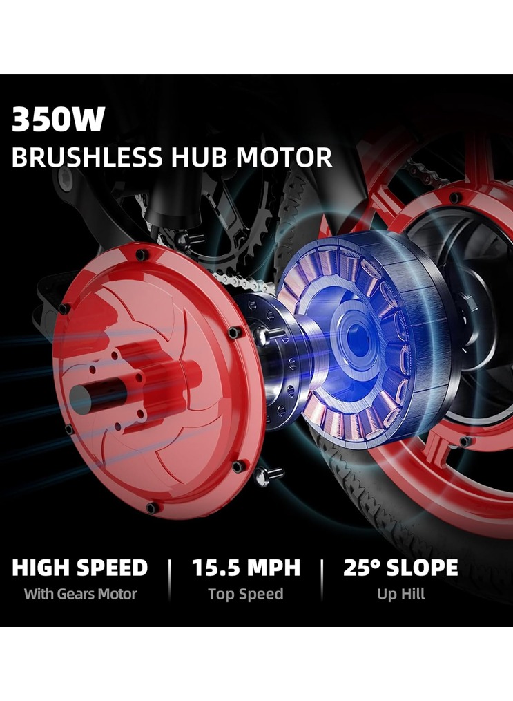 WINDHORSE C19 Foldable Electric Bike 350W Motor, 36V 8Ah Battery, 40 KM/H Speed, 25-35 KM Range 8 WINDHORSE C19 Foldable Electric Bike 350W Motor, 36V 8Ah Battery, 40 KM/H Speed, 25-35 KM Range - Image 8