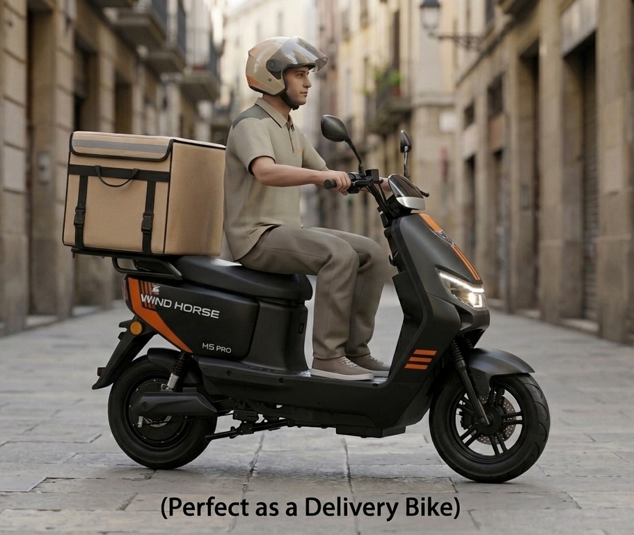WIND HORSE M5 Pro Electric Bike 1500W Powerful Motor, 80KM/H High-Speed, 60V 20Ah, 50KM Range, 14-Inch Tires, Carbon Alloy Frame, NFC Smart Keys, Dual Suspension – Ultra Performance E-Bike for Adults 3 WIND HORSE M5 Pro Electric Bike 1500W Powerful Motor, 80KM/H High-Speed, 60V 20Ah, 50KM Range, 14-Inch Tires, Carbon Alloy Frame, NFC Smart Keys, Dual Suspension – Ultra Performance E-Bike for Adults - الصورة 3