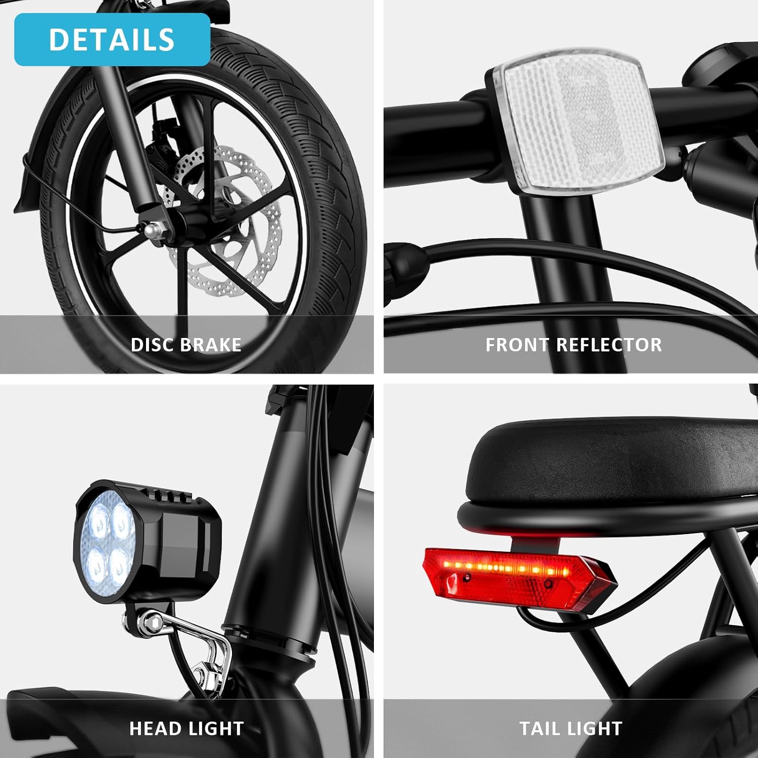 WINDHORSE W2A Folding Electric Bike with 350W High Speed Motor, 36V 8AH Battery, 40 KM/H Speed, 35 KM Range 11 WINDHORSE W2A Folding Electric Bike with 350W High Speed Motor, 36V 8AH Battery, 40 KM/H Speed, 35 KM Range - الصورة 11