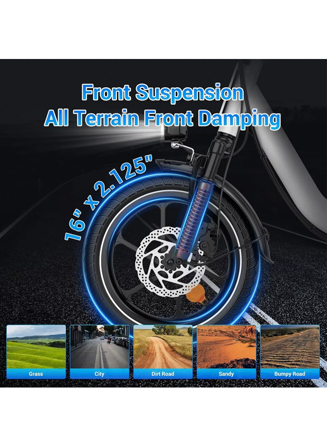WINDHORSE W2B Folding Electric Bike with 350W High Speed Motor, 36V 8AH Battery, 40 KM/H Speed, 35 KM Range 6 WINDHORSE W2B Folding Electric Bike with 350W High Speed Motor, 36V 8AH Battery, 40 KM/H Speed, 35 KM Range - Image 6