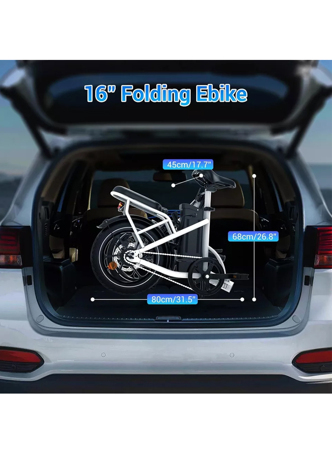 WINDHORSE W2B Folding Electric Bike with 350W High Speed Motor, 36V 8AH Battery, 40 KM/H Speed, 35 KM Range 7 WINDHORSE W2B Folding Electric Bike with 350W High Speed Motor, 36V 8AH Battery, 40 KM/H Speed, 35 KM Range - Image 7