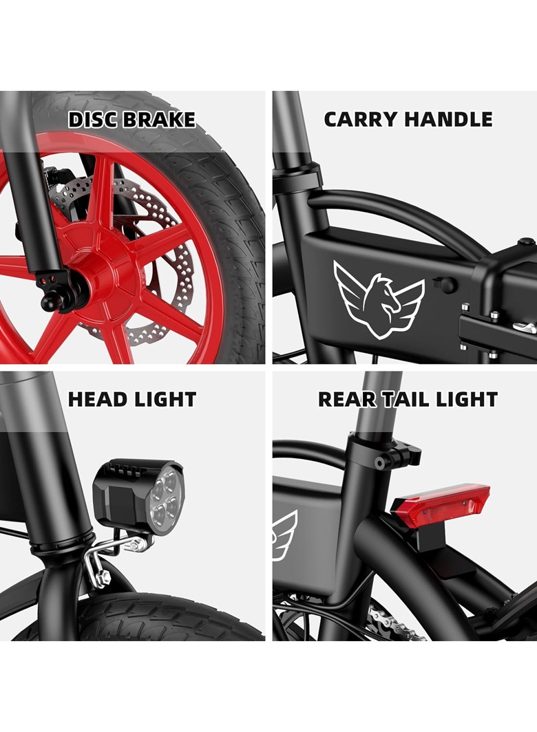WINDHORSE C19 Foldable Electric Bike 350W Motor, 36V 8Ah Battery, 40 KM/H Speed, 25-35 KM Range 5 WINDHORSE C19 Foldable Electric Bike 350W Motor, 36V 8Ah Battery, 40 KM/H Speed, 25-35 KM Range - Image 5