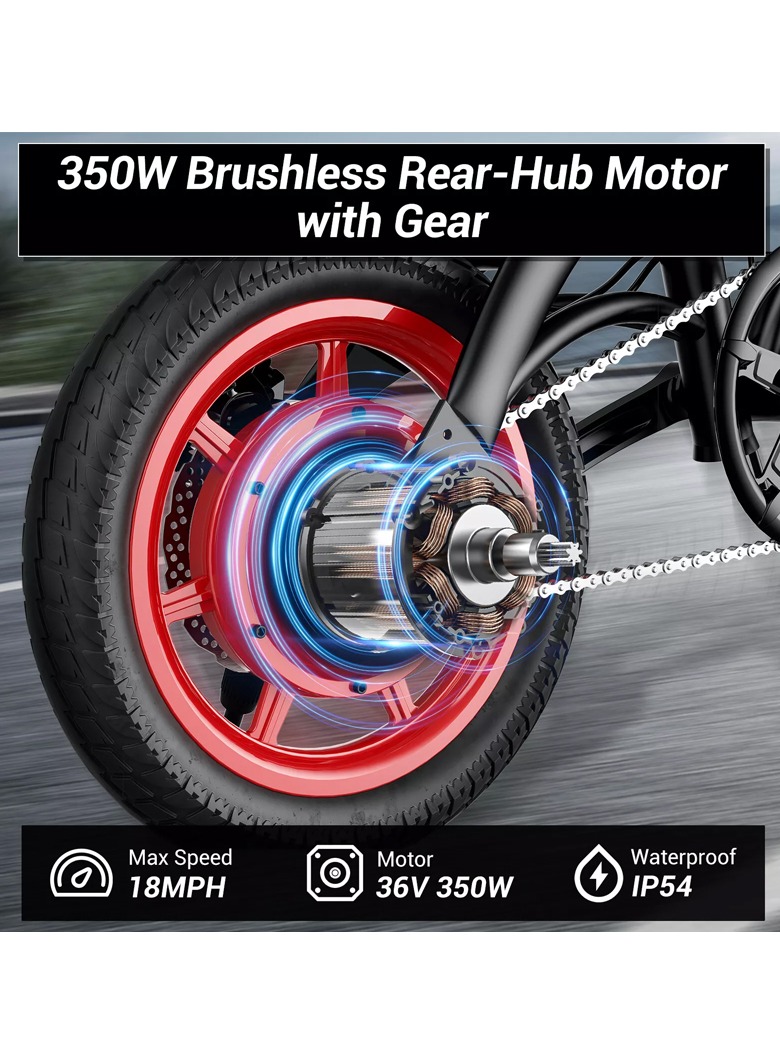 WINDHORSE C19 Foldable Electric Bike 350W Motor, 36V 8Ah Battery, 40 KM/H Speed, 25-35 KM Range 6 WINDHORSE C19 Foldable Electric Bike 350W Motor, 36V 8Ah Battery, 40 KM/H Speed, 25-35 KM Range - Image 6