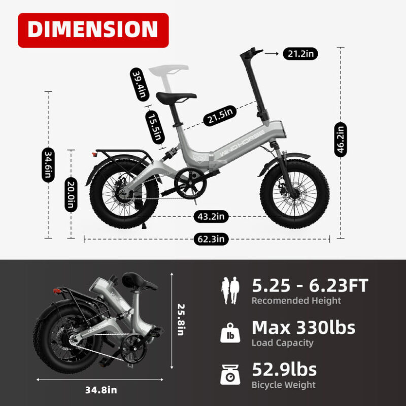 ⁦WINDHORSE WAVE W1 Electric Bike⁩ - الصورة ⁦9⁩