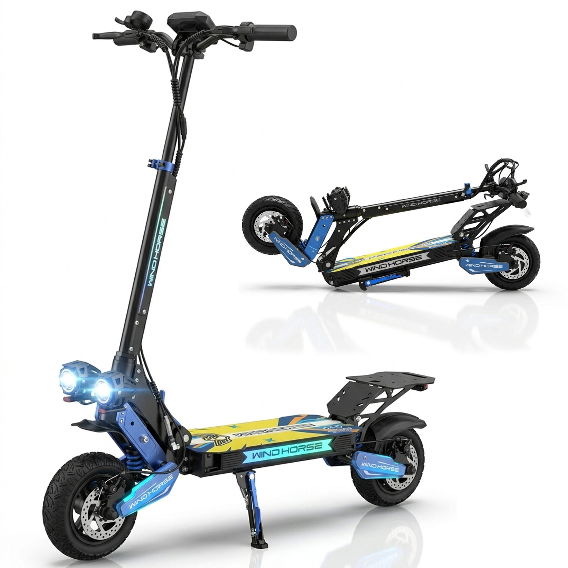 WINDHORSE H7 Electric Scooter 1500W Powerful Motor, 48V 13Ah Battery, 60KM/H High Speed, 50KM Range