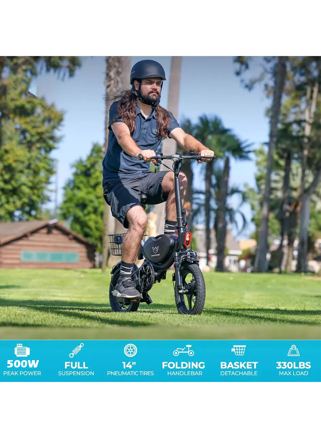 WINDHORSE W3 Electric Bike 500W Brushless Hub Motor, 40 KMH Max Speed, 25-35 KM Range with 36V 8AH Battery 10 WINDHORSE W3 Electric Bike 500W Brushless Hub Motor, 40 KMH Max Speed, 25-35 KM Range with 36V 8AH Battery - الصورة 10