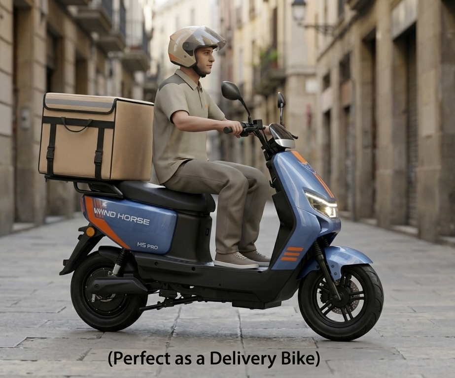 WIND HORSE M5 Pro Electric Bike 1500W Powerful Motor, 80KM/H High-Speed, 60V 20Ah, 50KM Range, 14-Inch Tires, Carbon Alloy Frame, NFC Smart Keys, Dual Suspension – Ultra Performance E-Bike for Adults 27 WIND HORSE M5 Pro Electric Bike 1500W Powerful Motor, 80KM/H High-Speed, 60V 20Ah, 50KM Range, 14-Inch Tires, Carbon Alloy Frame, NFC Smart Keys, Dual Suspension – Ultra Performance E-Bike for Adults - الصورة 27