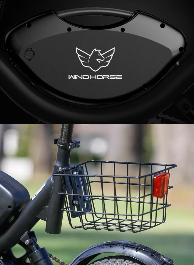 WINDHORSE W3 Electric Bike 500W Brushless Hub Motor, 40 KMH Max Speed, 25-35 KM Range with 36V 8AH Battery 14 WINDHORSE W3 Electric Bike 500W Brushless Hub Motor, 40 KMH Max Speed, 25-35 KM Range with 36V 8AH Battery - الصورة 14