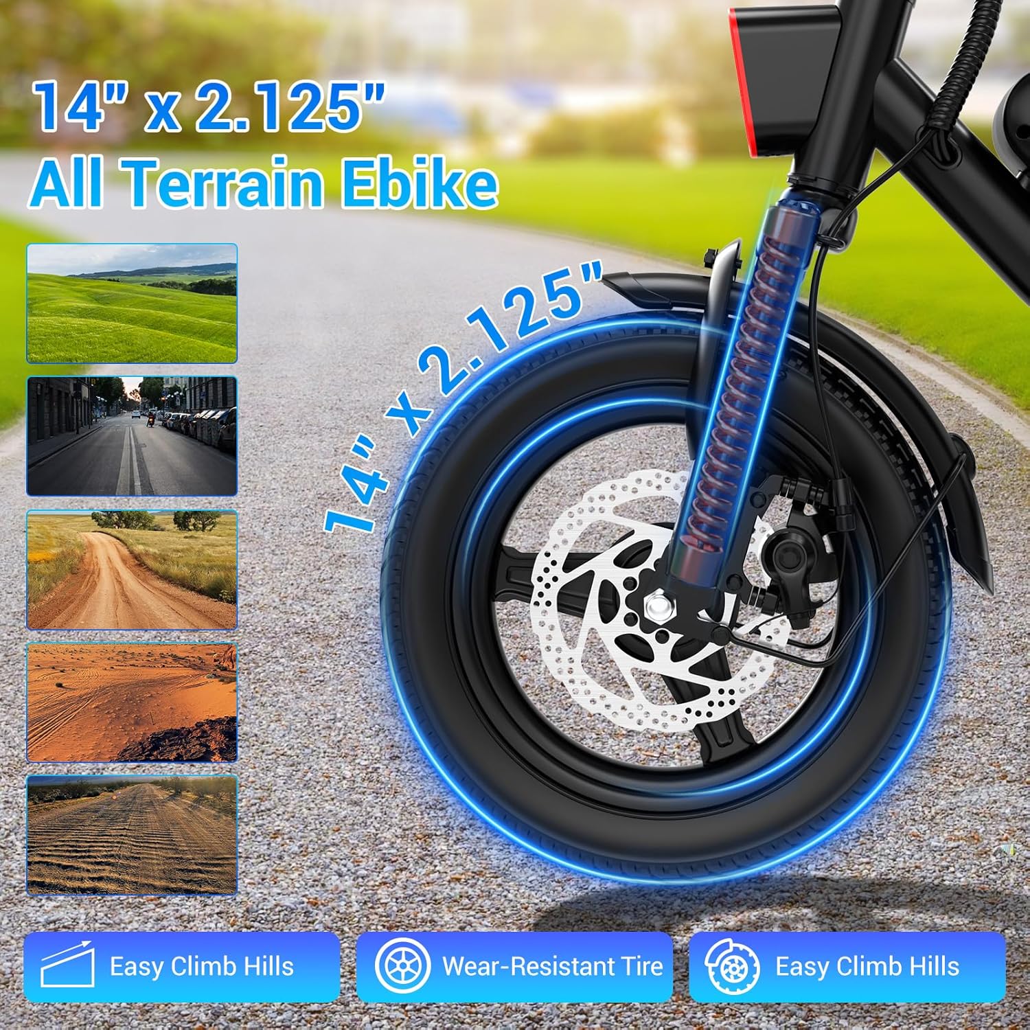 WINDHORSE W3 Electric Bike 500W Brushless Hub Motor, 40 KMH Max Speed, 25-35 KM Range with 36V 8AH Battery 5 WINDHORSE W3 Electric Bike 500W Brushless Hub Motor, 40 KMH Max Speed, 25-35 KM Range with 36V 8AH Battery - الصورة 5