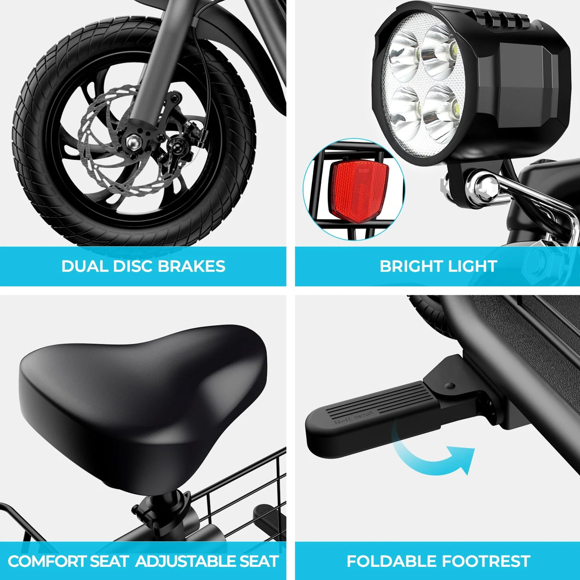 WINDHORSE C2 Cargo Electric Scooter 450W Motor, 35KM/H Speed, 36V 8Ah Battery, 25–30KM Range 8 WINDHORSE C2 Cargo Electric Scooter 450W Motor, 35KM/H Speed, 36V 8Ah Battery, 25–30KM Range - Image 8