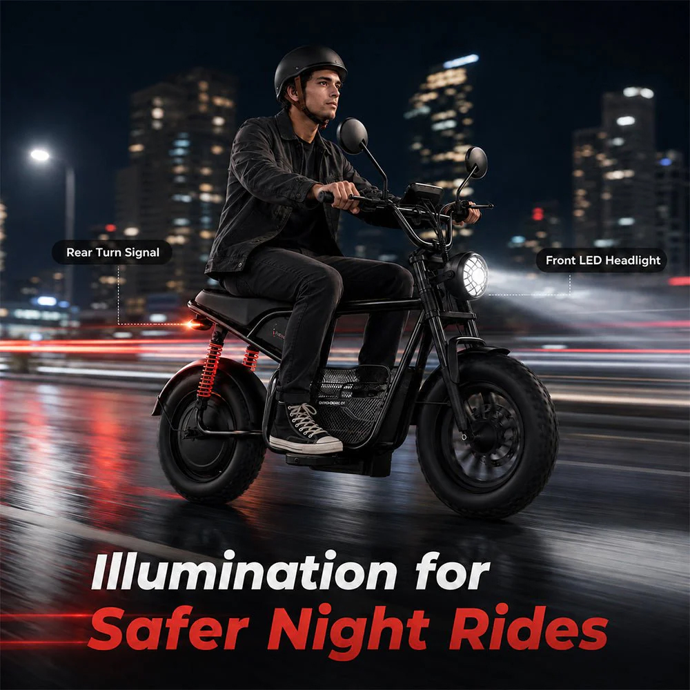 WINDHORSE D1 Electric Bike for Adults, 800W Motor (1500W Peak Power), 50KM/H Speed, 50KM Range, 48V 15Ah Removable Battery, 16 x 4 Inch Fat Tires, Remote Unlock, LCD Display, Bluetooth Speaker, Artificial Engine Sound, Anti Theft System 17 WINDHORSE D1 Electric Bike for Adults, 800W Motor (1500W Peak Power), 50KM/H Speed, 50KM Range, 48V 15Ah Removable Battery, 16 x 4 Inch Fat Tires, Remote Unlock, LCD Display, Bluetooth Speaker, Artificial Engine Sound, Anti Theft System - Image 17
