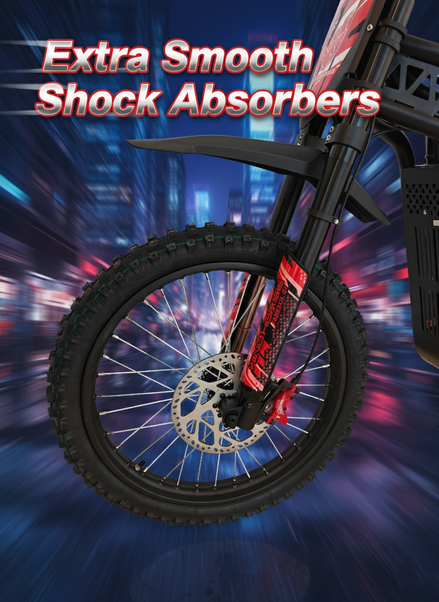 WINDHORSE Y1 Electric Dirt Bike 3000W, 95KM/H Speed, 60V 35Ah Removable Battery, 70KM Range, Artificial Engine Sound 8 WINDHORSE Y1 Electric Dirt Bike 3000W, 95KM/H Speed, 60V 35Ah Removable Battery, 70KM Range, Artificial Engine Sound - الصورة 8