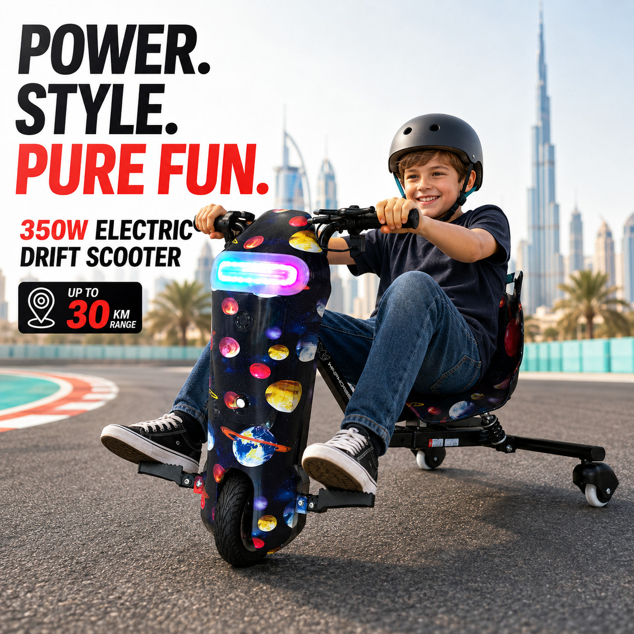 WINDHORSE P1 Pro Electric Drift Scooter for Kids & Adults 10 WINDHORSE P1 Pro Electric Drift Scooter for Kids & Adults - Image 10