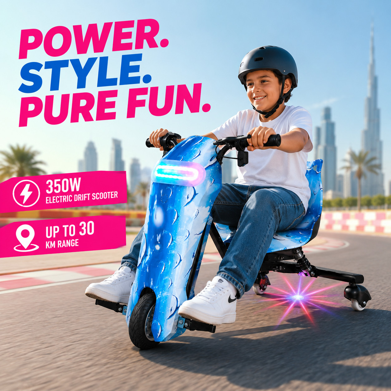 WINDHORSE P1 Pro Electric Drift Scooter for Kids & Adults 7 WINDHORSE P1 Pro Electric Drift Scooter for Kids & Adults - Image 7