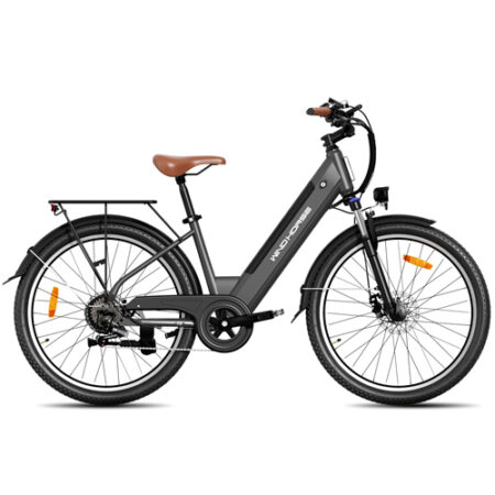 WINDHORSE F2 Electric 350W Motor, 36V 13Ah Removable Battery, 32KM/H Max Speed, 40–80KM Range, 26 Inches Tires