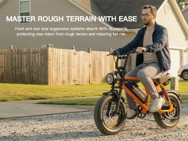WINDHORSE V8 Mini Electric Bike 750W Motor (1255W Peak Power) – 48V 15.6Ah Battery, 50KM/H Speed, 60KM Range, Bluetooth Speaker, Artificial Engine Sound, Dual Disc Brakes 19 WINDHORSE V8 Mini Electric Bike 750W Motor (1255W Peak Power) – 48V 15.6Ah Battery, 50KM/H Speed, 60KM Range, Bluetooth Speaker, Artificial Engine Sound, Dual Disc Brakes - الصورة 19